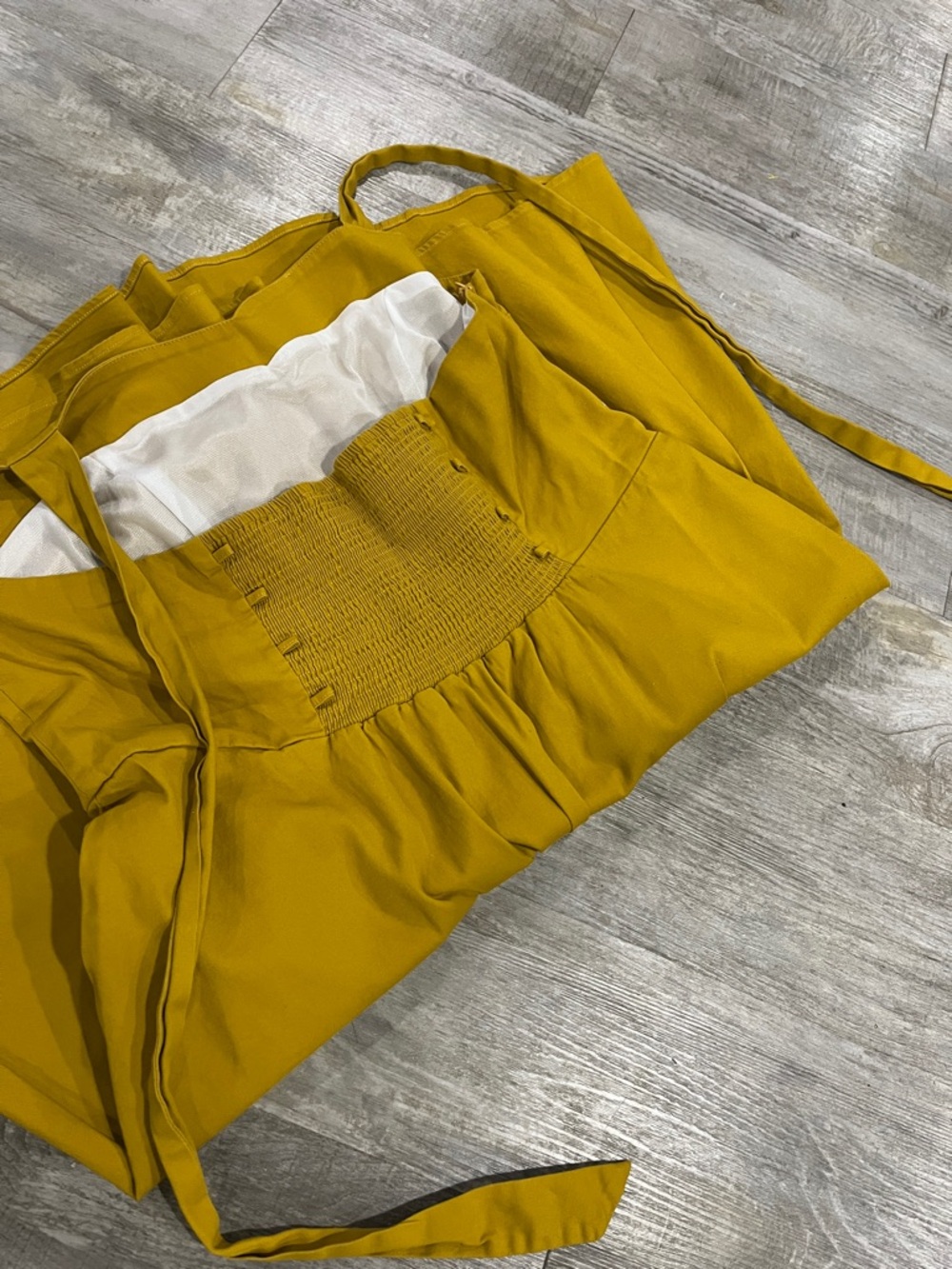 Topdress dress Mustard Yellow A-line dress ๐ - Picture 8 of 9